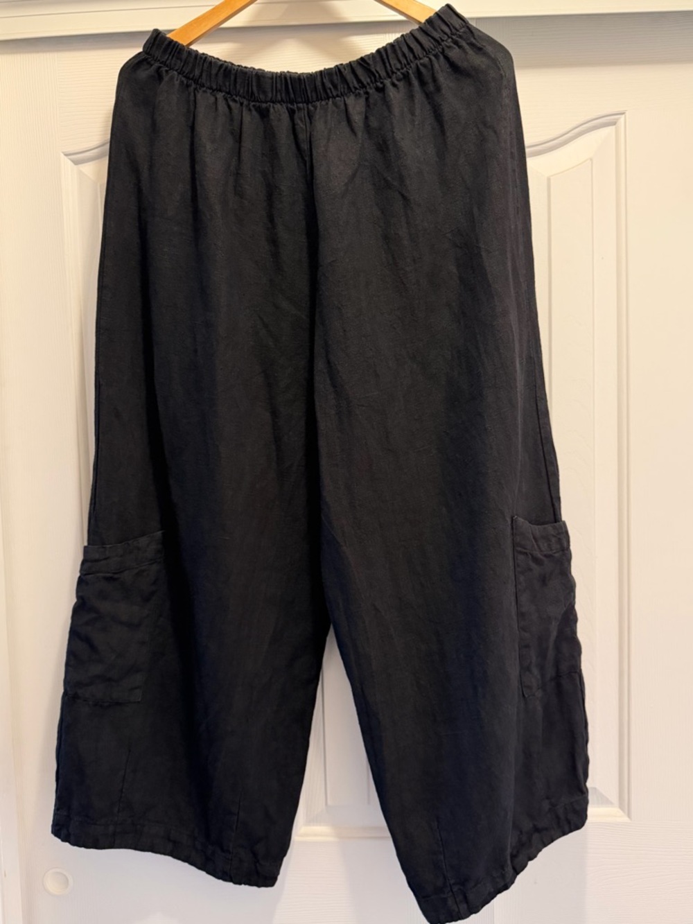 Bryn Walker Casbah Pants Heavy Linen, Black size Large